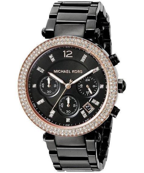 montre michael kors homme noir|michael kors automatic women's watches.